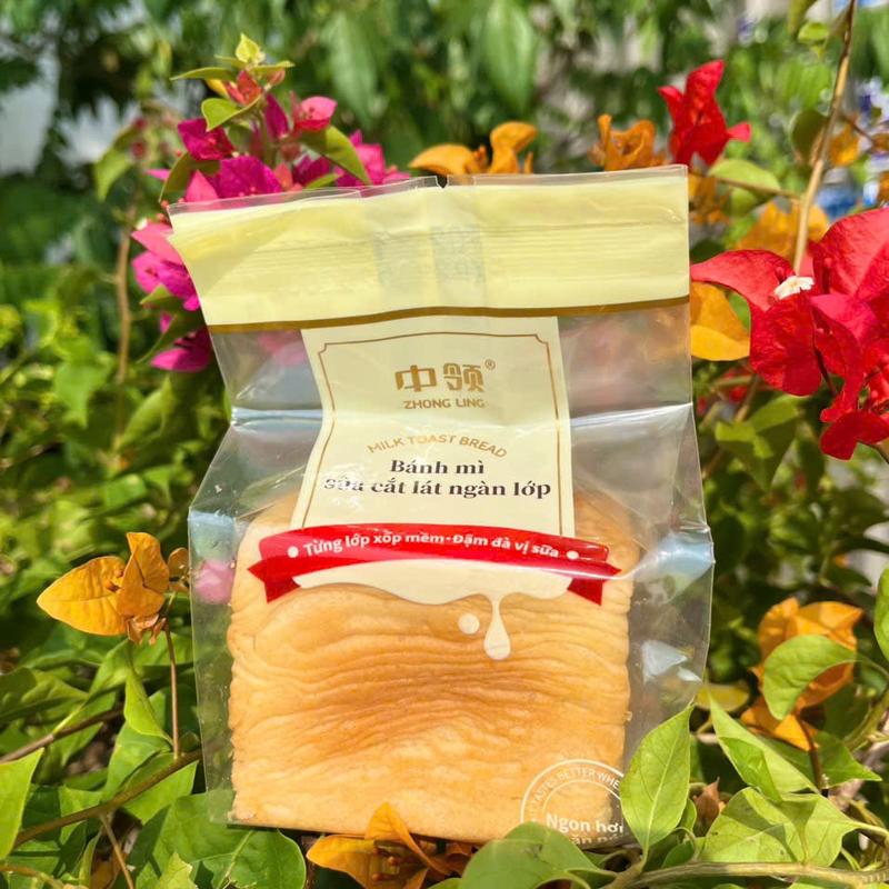  Bánh mì ngàn lớp Zhongling hạn sử dụng 6 tháng  kể từ ngày sản xuất dùng để ăn vặt ăn sáng làm quà tặng 