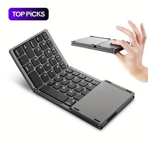 Windows、Android、iOS、iPad、タブレット、電話用の折りたたみ式ワイヤレスキーボード、充電式ポータブルミニワイヤレスキーボード、折りたたみキーボード