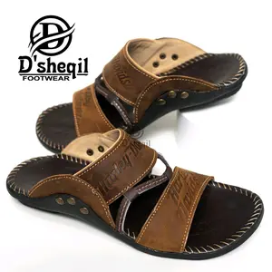 Sandal kulit pria casual model terbaru