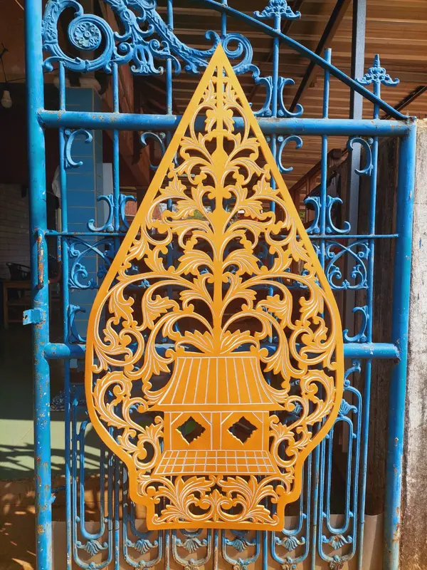 ukiran gunungan wayang spon eva tinggi 150 cm motif 8 untuk dekorasi pelaminan 0