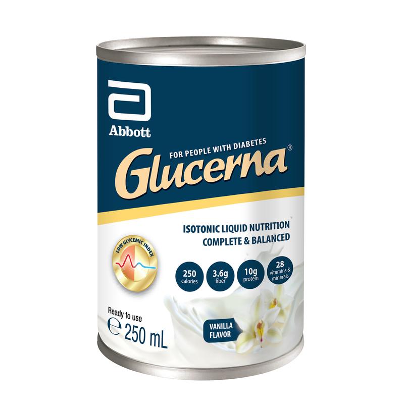 Product Introduction of Glucerna Liquid Ready To Drink: Isotonic Complete and Balanced Nutrition for Adults With Diabetes - Vanilla 250ml 1