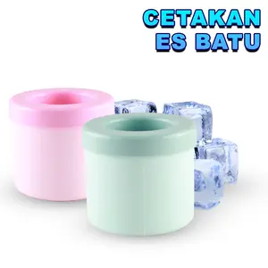 Cetakan Es Batu Silikon Silinder Spherical Serbaguna Ice Cuber Maker 3D Silicone -BG-6 Cream Kitchenware