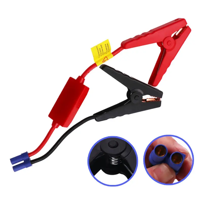 [Flekratiy]Car Battery Connector Booster Jumper Cable Alligator Clamp Jump Starter Plug，Jumper Cable EC5 Connector Alligator Booster Battery Clamp for Car Jump Starters