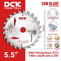 Gambar DCK Saw Blade (TCT) 5.5 Inci / Mata Potong Kayu 140×1.6×20.0mm x 24T dari DCK Power Tools Indonesia Kota Administrasi Jakarta Barat 1 Tokopedia