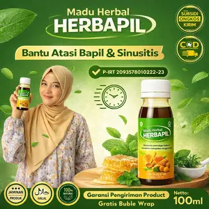 HERBAPIL MADU HERBAL ALAMI BANTU ATASI SINUSITIS