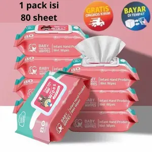 KP122 - TISU BASAH BAYI ISI 80 LEMBAR TISSUE BASAH BABY MURAH BABY WIPES WET TISSUE BABY Wipes