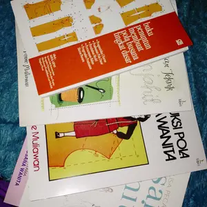 PAKET BUKU POLA BUSANA! Dasar Dasar Teknik Jahit Menjahit, Analisa Pecah Model Busana Wanita, Konstruksi Pola Busana Wanita