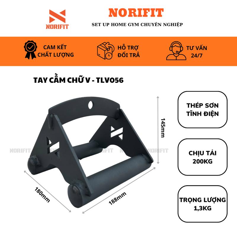 Tay Cầm Kéo Cáp Đôi Chữ V  Xoay 360 Độ Tập Xô Tập Bụng Đa Chức Năng Thiết Bị Tập Gym TLV056 2
