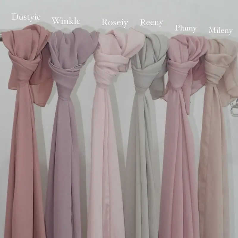 Pashmina Chiffon | Loeve Shawl | Seenathelabel | Chiffon Korean Pashmina | Pashmina Flowy 2