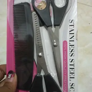 1 SET Gunting Potong Rambut Barber Sasak Sisir