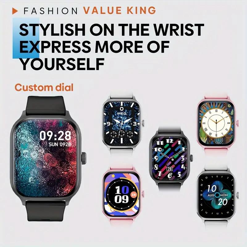 (BISA COD)Jam tangan smartwatch pria cewek,X8, 2.01”smartwatch android ios,parlent active smartwatch,Sport Tahan Air Bluetooth Smart Watch Pelacak Kebugaran Gelang Pedometer Heart Rate 4