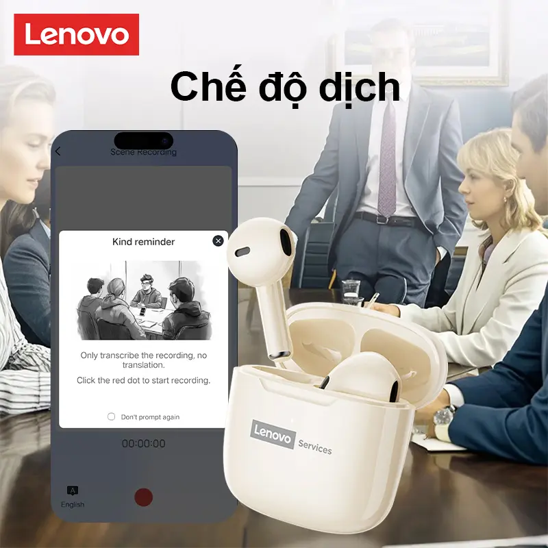 Tai nghe Lenovo LE201 Bluetooth ENC chống ồn, tai nghe thể thao và chơi game với thời lượng pin dài và chất lượng âm thanh độ nét cao | BigBuy360 - bigbuy360.vn