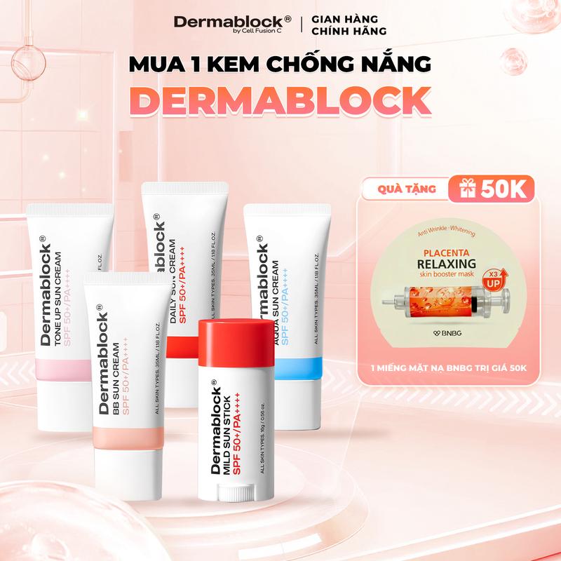    TẶNG 1 MASK BNBG   Kem Chống Nắng SPF50+ PA++++ Hàn Quốc 35ml Tặng 1 Mask BNBG Chống Nắng Nâng Tone Mọi Loại Da 