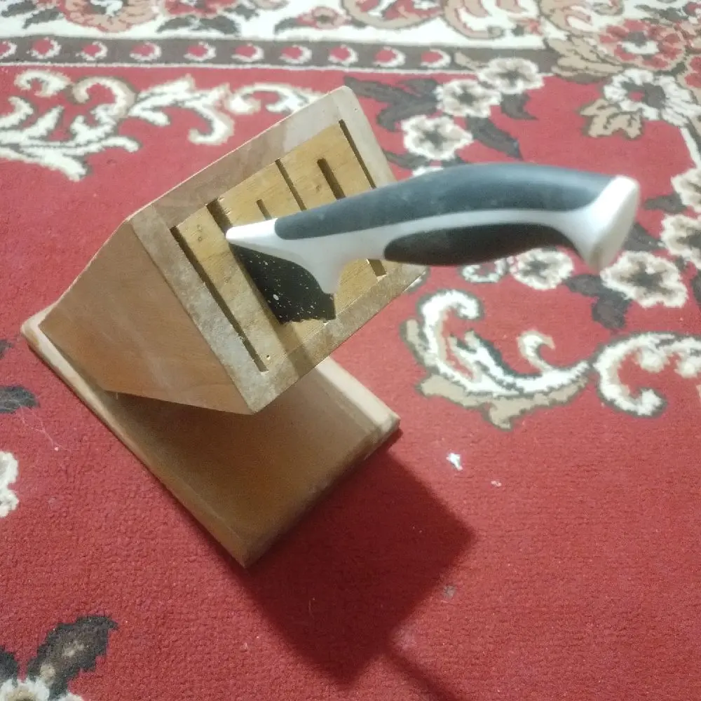 tempat pisau kayu serbaguna alat dapur