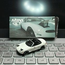 MINI GT 1:64 Mazda Miata MX-5 Tuned Version Alloy Model Car White in box