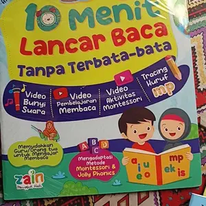 10 Menit Lancar Membaca Tanpa Terbata-bata - Zain - Buku Belajar Anak - Buku Aktivitas Anak