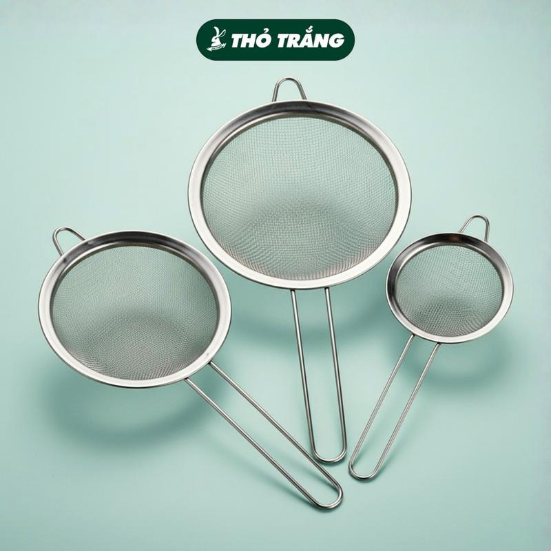 Vợt Lọc Trà Rây Lọc Trái Cây Bột Thức Ăn Bằng Inox Cao Cấp 3 Size Tiện Dụng An Toàn Cho Sức Khỏe
