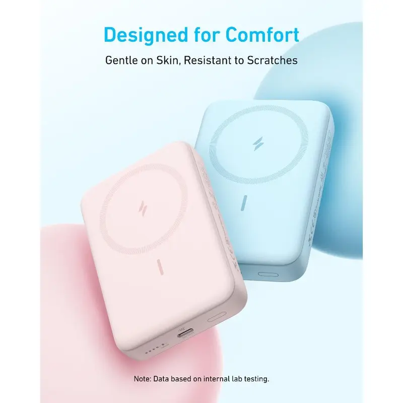 Pin Sạc Từ Tính Anker Zolo, A1684, Sạc Cầm Tay Không Dây Nhỏ Gọn 10.000mAh, Sạc Nhanh 30W, Thân Thiện Với Da, Gói Pin Bền, Tương Thích Với Nhiều Thiết Bị 6