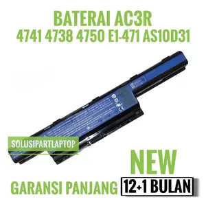 BATERAI untuk laptop Ac3r 4741 4738 4750 E1-471