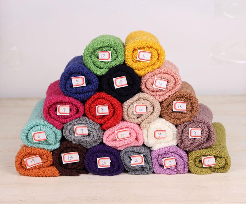 Product Introduction of Cross-border children's photography wrap cloth studio newborn baby photo wrap blanket elastic gauze wrap cloth factory direct sales 3