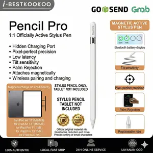 Best Kookoo Stylus Pencil for iPad Mini 7 2018-2025, Magnetic Wireless Charging, Tilt Sensitivity, Palm Rejection, Compatible with iPad 6/7/8/9/10/11th, Mini 5/6/7th, Pro 11"/12.9"/M4, Air 3/4/5/M2/M3