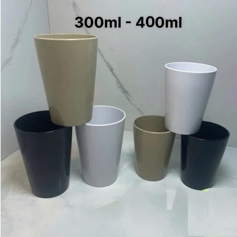Free ship Combo 10 Cốc nhựa Việt Nhật dung tích 220ml,300ml,400ml cao cấp cốc uống nước nâu đen chịu nhiệt nhà hàng quán ăn