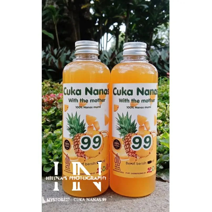 PROMO PAKET HEMAT SHARING (PAKET TOUR) 2 BOTOL CUKA NANAS 99 TOTAL = 500ml (BERISI 2 BOTOL CUKA NANAS 99 250 ML) -KONTROL GULA DARAH dan KOLESTEROL