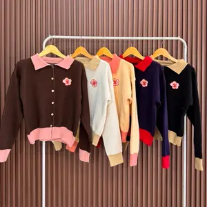 LULLA CARDIGAN Rajut Premium Wanita dengan Desain Bunga Elegan dan Warna Variasi untuk Tampilan Stylish