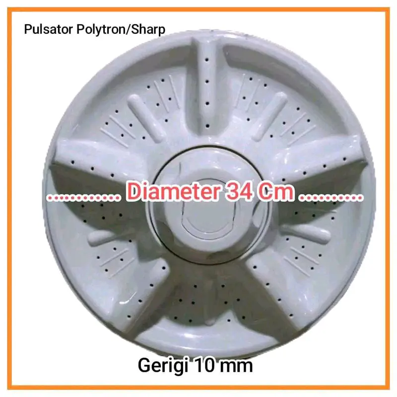 Pulsator Mesin Cuci 2 Tabung Untuk MerkSharp atauPolytron Gigi 10  Garansi Pabrik 0