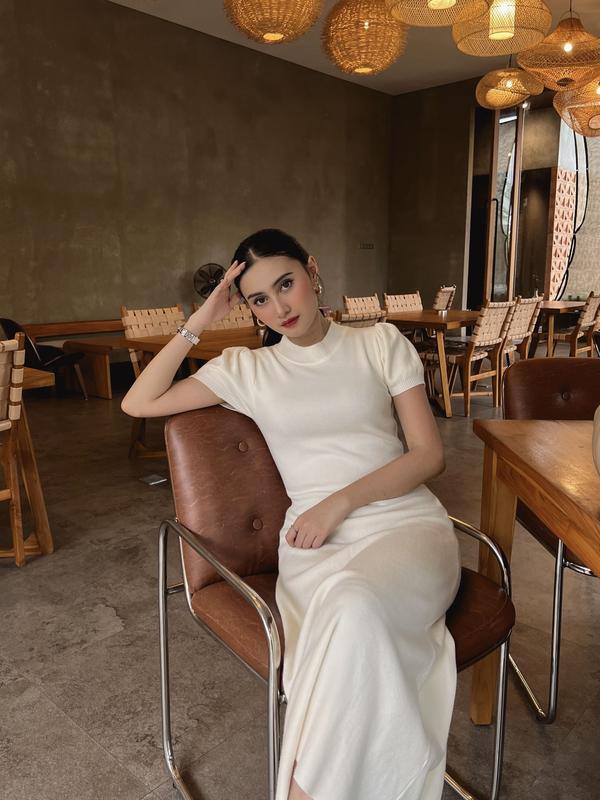 CASSCA - Bora Dress | Knit Wanita Simpel Elegan Korea 2025 2