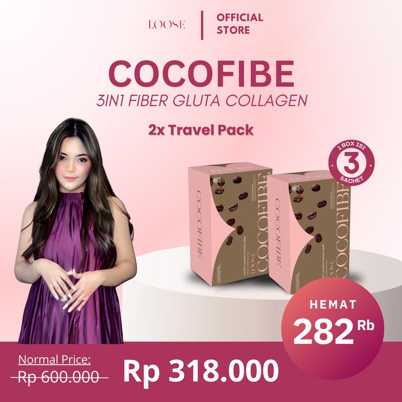 [DAPAT 2] COCOFIBE Travel Pack Minuman Rasa Kopi - Loose Beauty 0