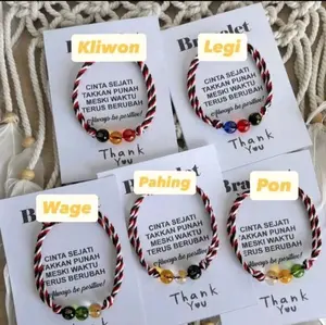 Gelang Tridatu Weton  wage Pahing kliwon pon legi - Gelang Tridatu pasaran jawa aura keberuntungan - rezeki dan kemakmuran