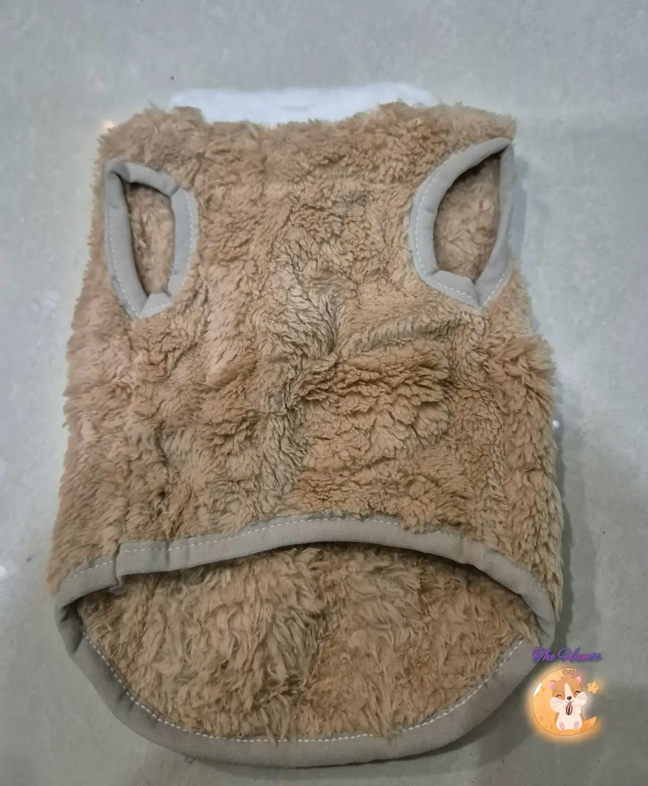 (The Ham's) Mantel bulu anjing dan kucing Pakaian baju rompi anjing dan hewan mantel aksesoris hewan bahan bulu lembut halus