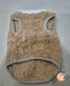 (The Ham's) Mantel bulu anjing dan kucing Pakaian baju rompi anjing dan hewan mantel aksesoris hewan bahan bulu lembut halus