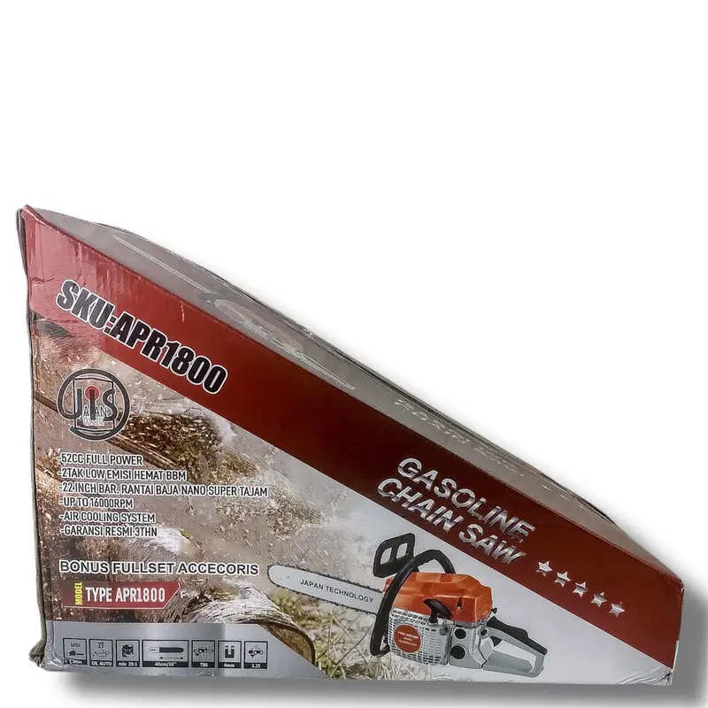 APR JAPAN ORIGINAL AP1800 Mesein Chainsaw Bar 16Inch Mesin Senso 2Tak Gergaji Potong Kayu Pohon 8