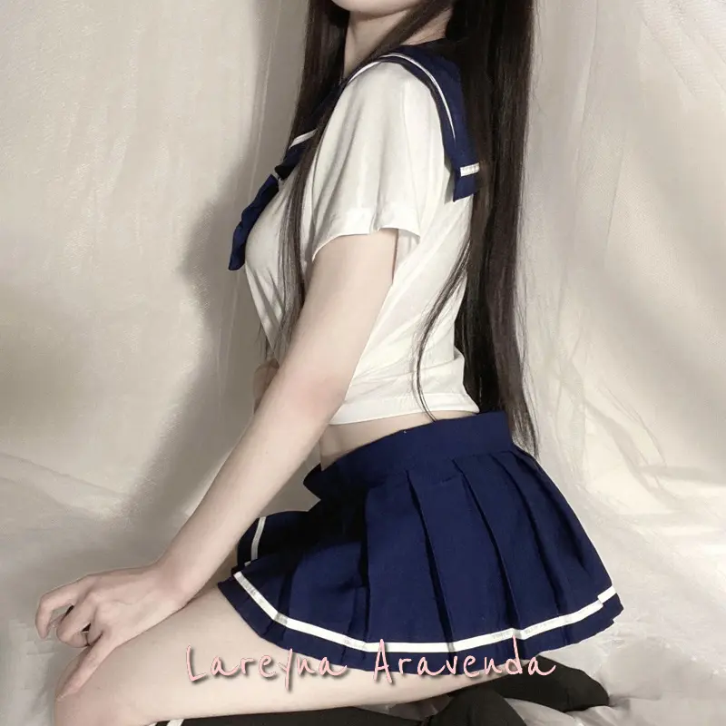 Lareyna Aravenda Set Lingerie Kostum Malam Seragam Siswa Jepang LG213 7