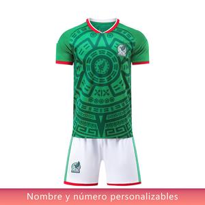 2026 Conjunto de Camiseta Local de México para Aficionados de la Copa del Mundo Transpirable Apto para Deporte Montañismo Senderismo y Correr Regalo Ideal