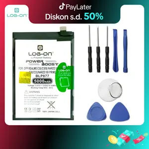 Baterai Log On Untuk BLP877 Realme C35 / C30 / C31 / C30S / C33 / BLP-877 5000mAh Original Batre