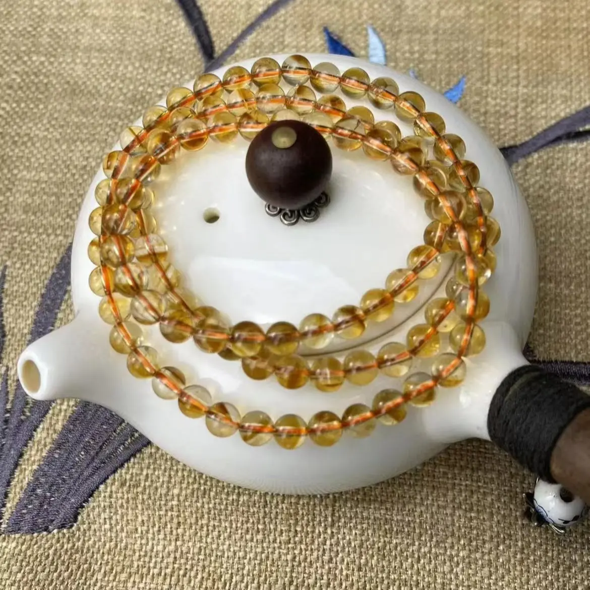 Citrine multi-circle bracelet x2067