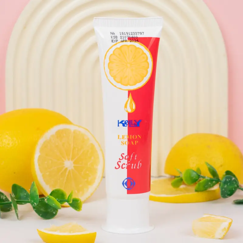 [SATUAN] Kelly Lemon Soft Scrub 75gr, 25gr, 15gr - Membantu angkat sel kulit mati 0