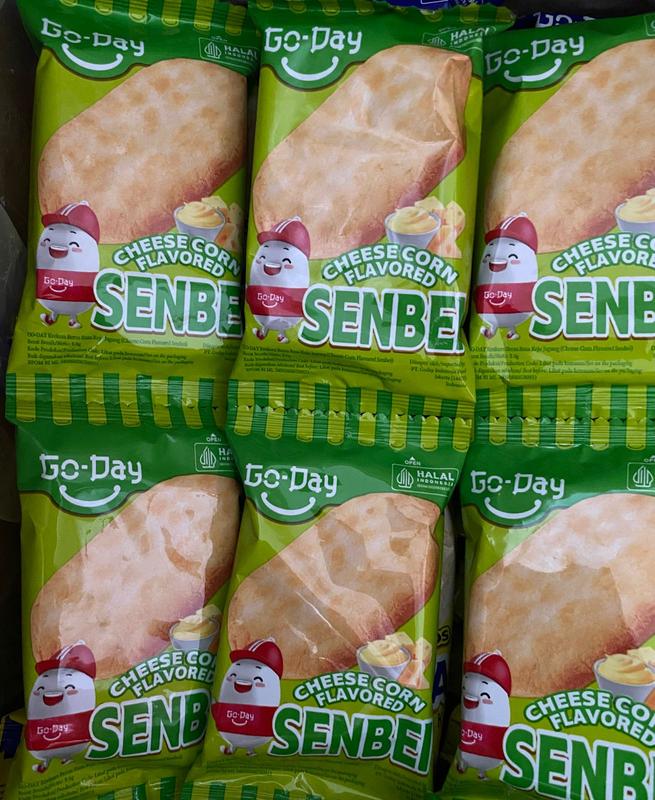 GO-DAY SENBEI Creackers CHEESE CORN FLAVORED 10 pcs 0