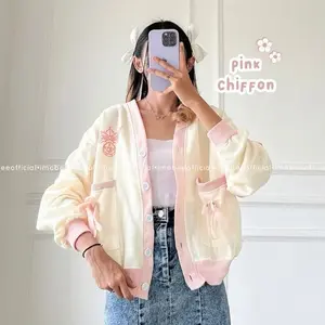 Lucia Saylor Outher Cardigan Wanita Oversize - Sweater Cardie Outwear Korean Style Kekinian