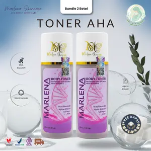PAKET  2 TONER BADAN MARLENA WHITENING BPOM