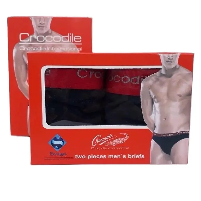 CROCODILE CELANA DALAM PRIA 006 ISI 2pcs/pack Kotak Merah Segitiga karet Boxer Nyaman