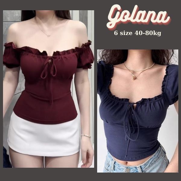 Áo trễ vai tay bồng ,Áo Kiểu Nữ Phong Cách Hàn Quốc ( có bigsize ) TV044