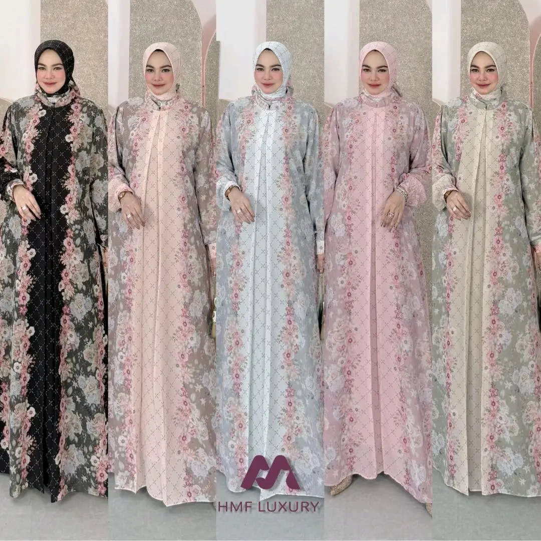 miranda dress set hijab by hmf luxury