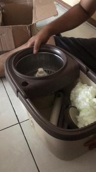 Product Review of Alat Pel Lantai Microfiber dengan Ember Spin Mop Mencuci dan Membilas Alat Pembersih Lantai Bahan Spin Press Stainless from A**n 1