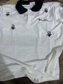 Product Review of Áo polo nam nữ cổ bẻ logo ong cotton cá sấu thêu nổi logo ong 40.95 kg basic boy phố Menswear Kem Shirt Ngắn Tay from C** V** M**c 2