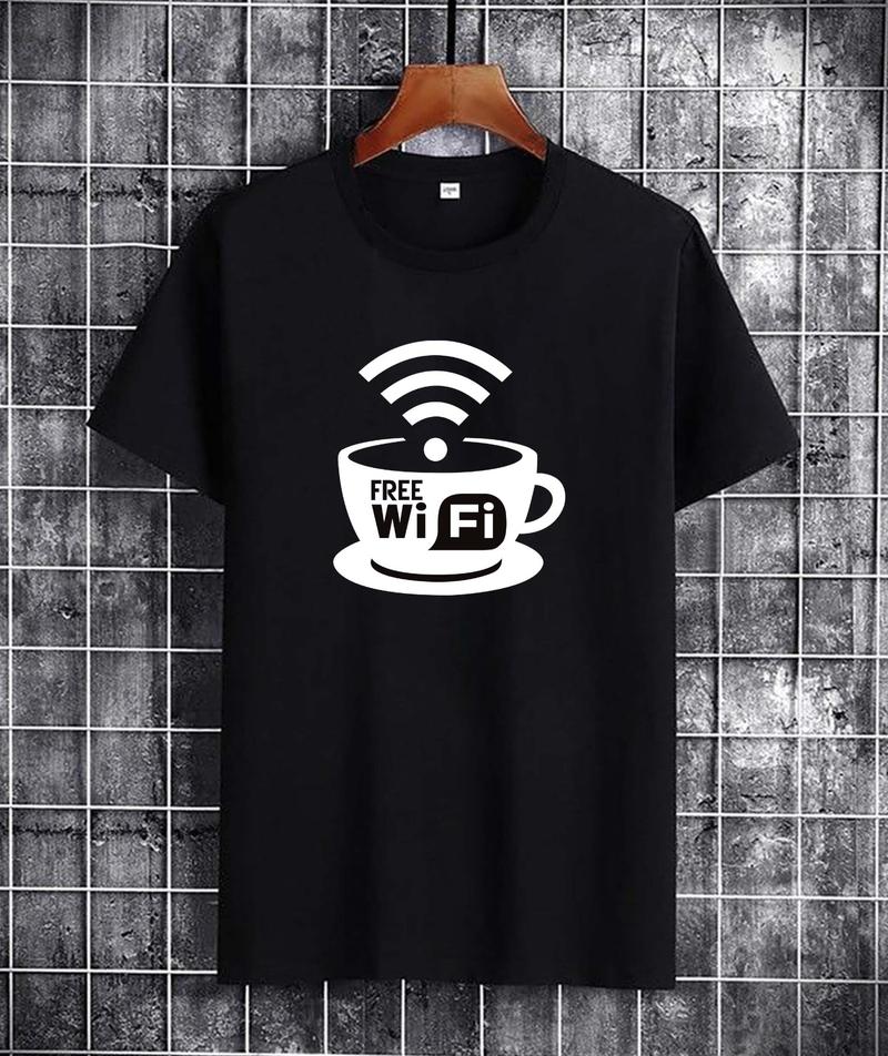 Product Introduction of Kaos oblong Lengan pendek Premium pria dewasa WI-FI Terbaru / kaos distro pria wanita dewasa / kaos lengan pendek premium 4
