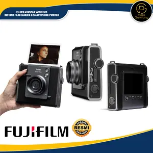 Fujifilm Instax Wide Evo Instant Film Camera & Smartphone Printer Fuji Instax Wide Evo Kamera Instan